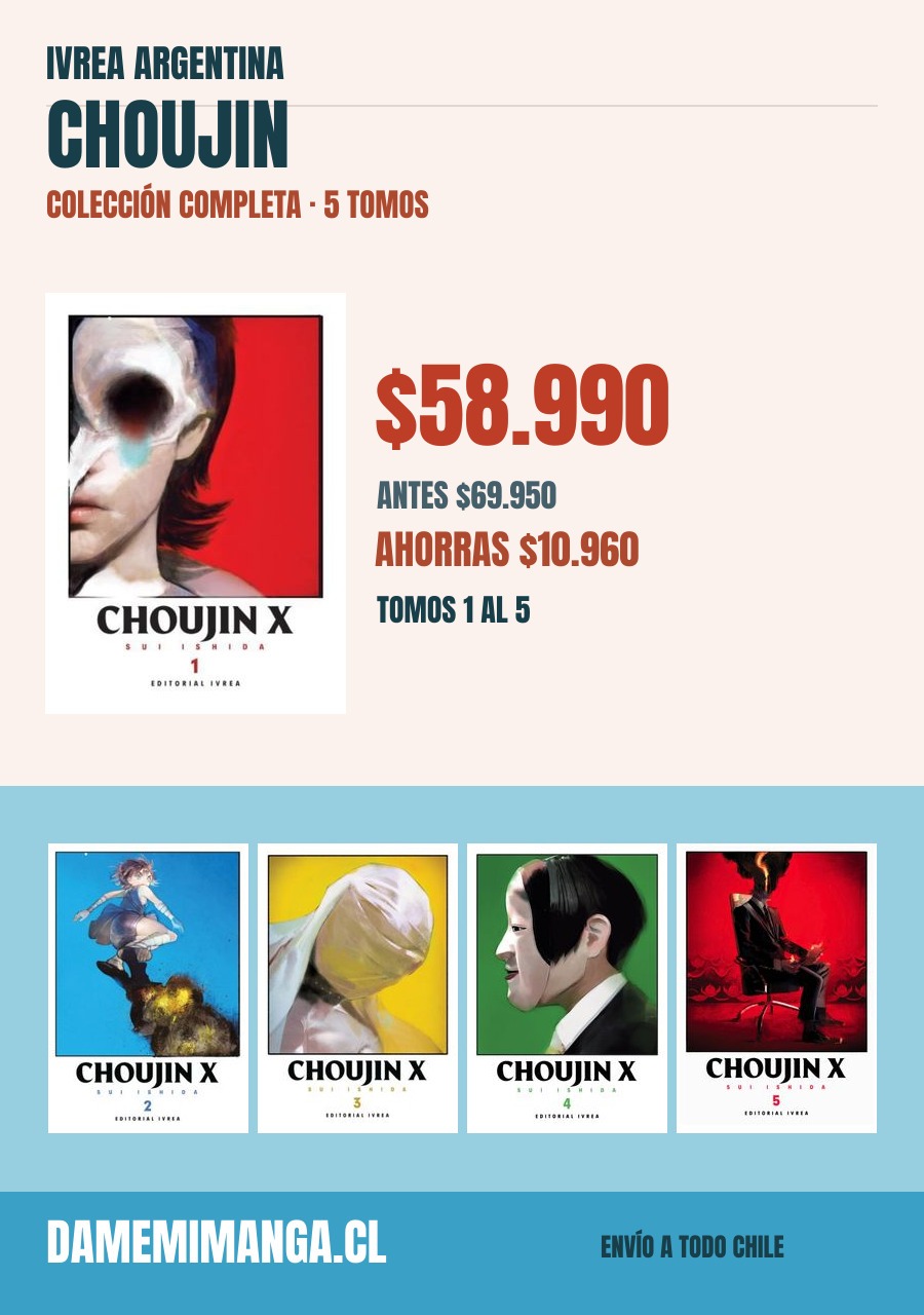 Choujin Colección Completa (5 tomos) – Ivrea Argentina