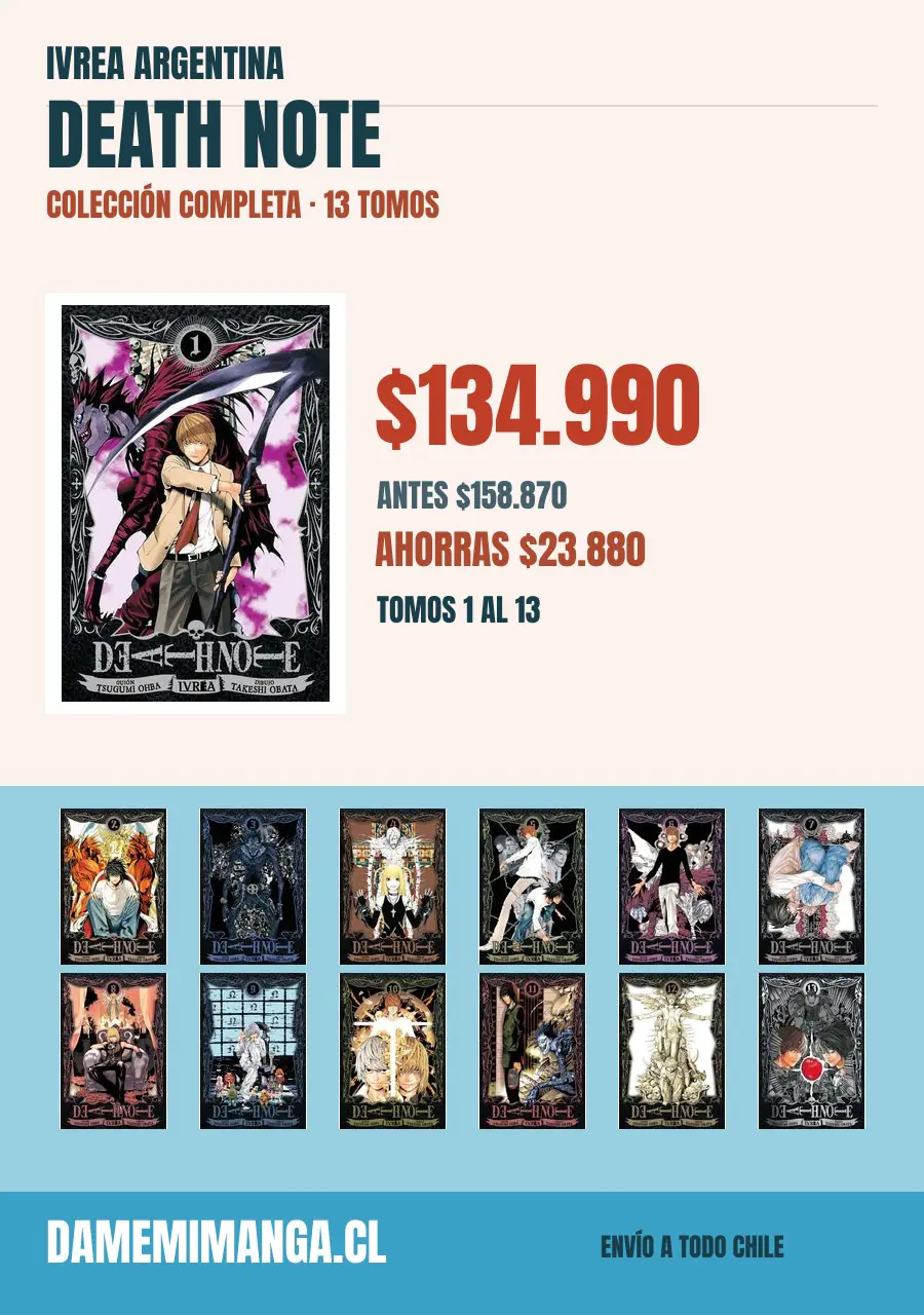 Death Note Colección Completa (13 tomos) – Ivrea Argentina