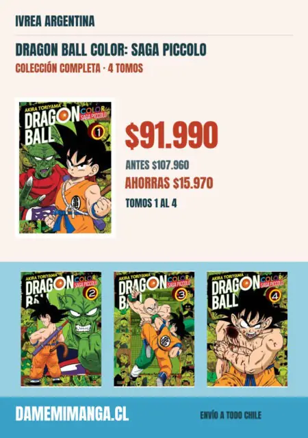 Dragon Ball Color: Saga Piccolo Colección Completa (4 tomos) – Ivrea Argentina