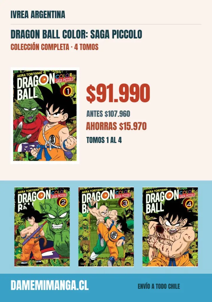 Dragon Ball Color: Saga Piccolo Colección Completa (4 tomos) – Ivrea Argentina