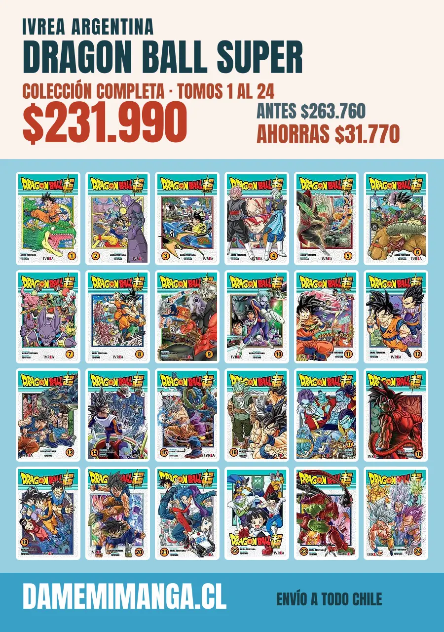 Dragon Ball Super Colección Completa (24 tomos) – Ivrea Argentina