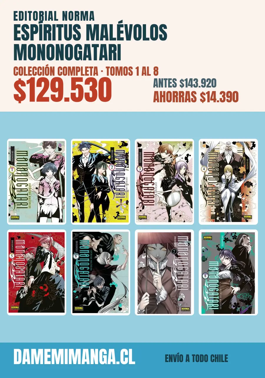 Espíritus Malévolos Mononogatari Colección Completa (8 tomos) – Editorial Norma