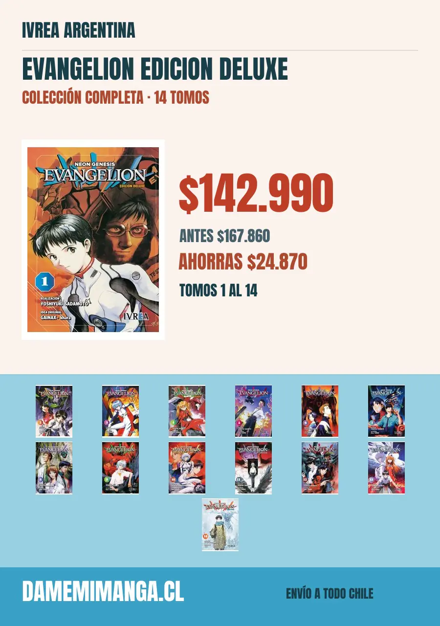 Evangelion Edicion Deluxe Colección Completa (14 tomos) – Ivrea Argentina