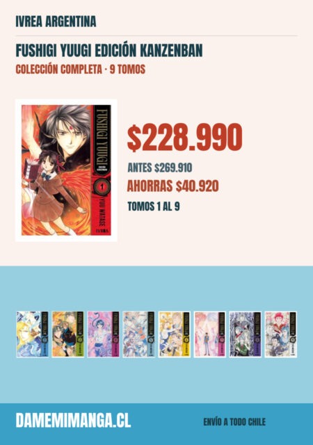 Fushigi Yuugi Edición Kanzenban Colección Completa (9 tomos) – Ivrea Argentina