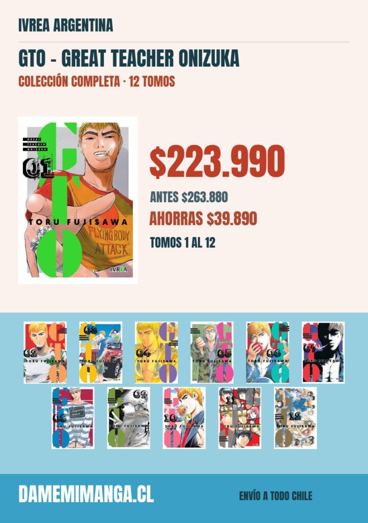 Gto - Great Teacher Onizuka Colección Completa (12 tomos) – Ivrea Argentina