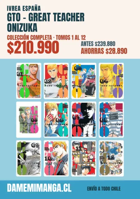 Gto - Great Teacher Onizuka Colección Completa (12 tomos) – Ivrea España
