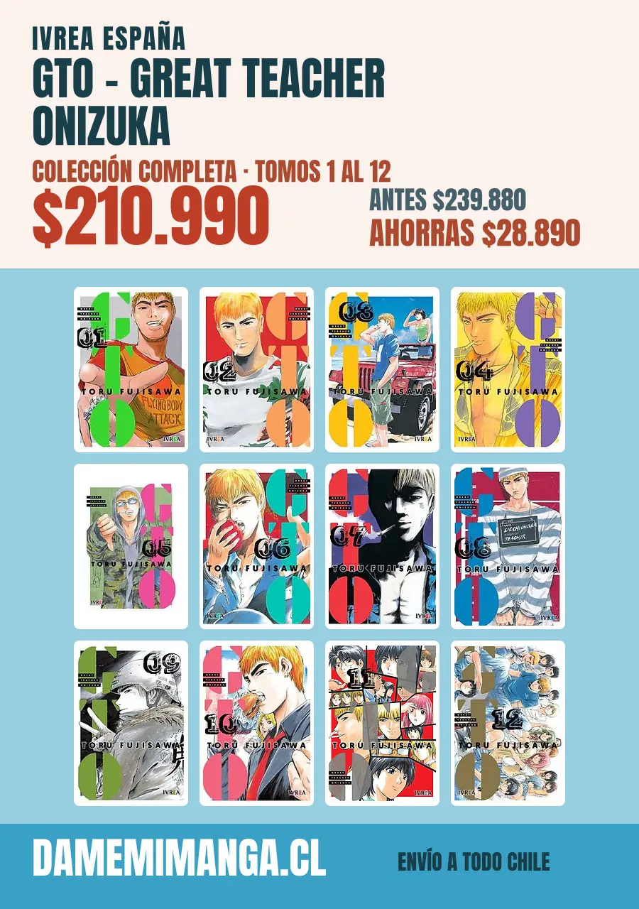 Gto - Great Teacher Onizuka Colección Completa (12 tomos) – Ivrea España