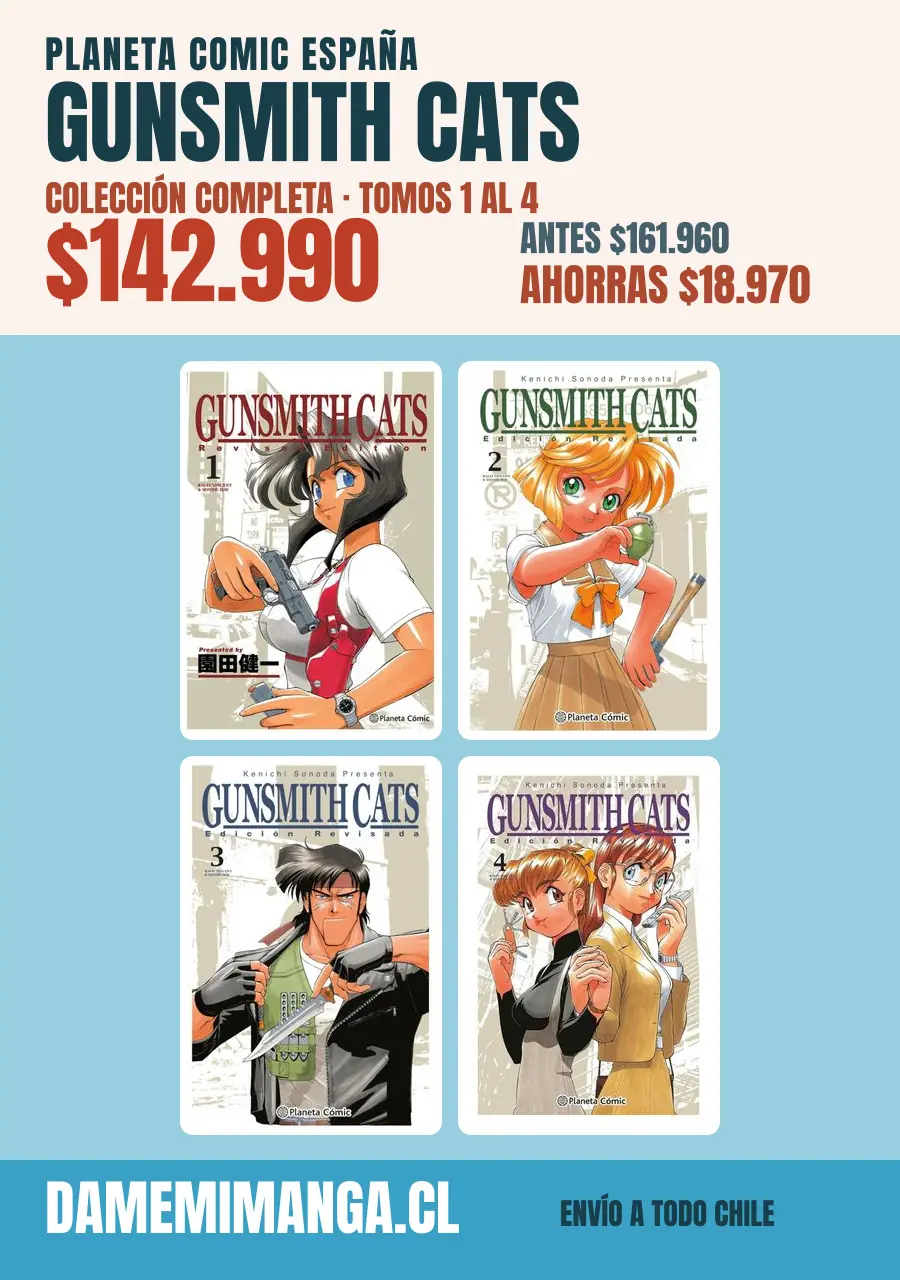 Gunsmith Cats Colección Completa (4 tomos) – Planeta Comic España