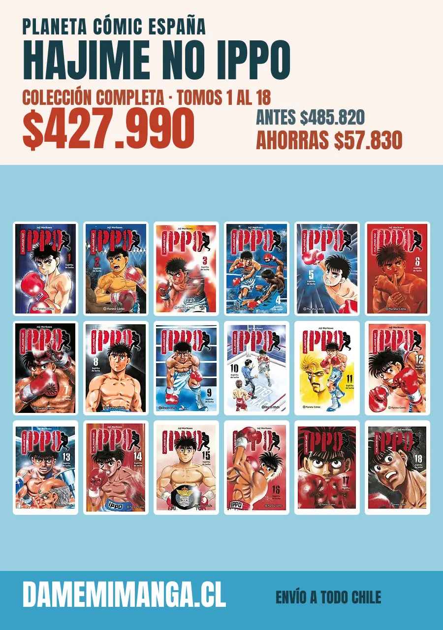 Hajime no Ippo Colección Completa (18 tomos) – Planeta Cómic España