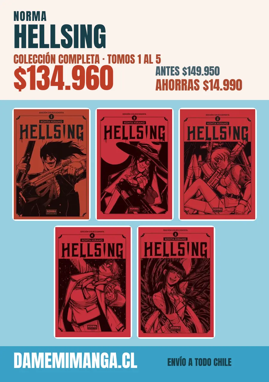 Hellsing Colección Completa (5 tomos) – Norma