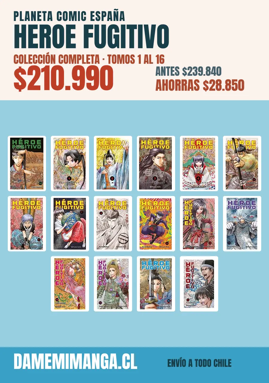 Heroe Fugitivo Colección Completa (16 tomos) – Planeta Comic España