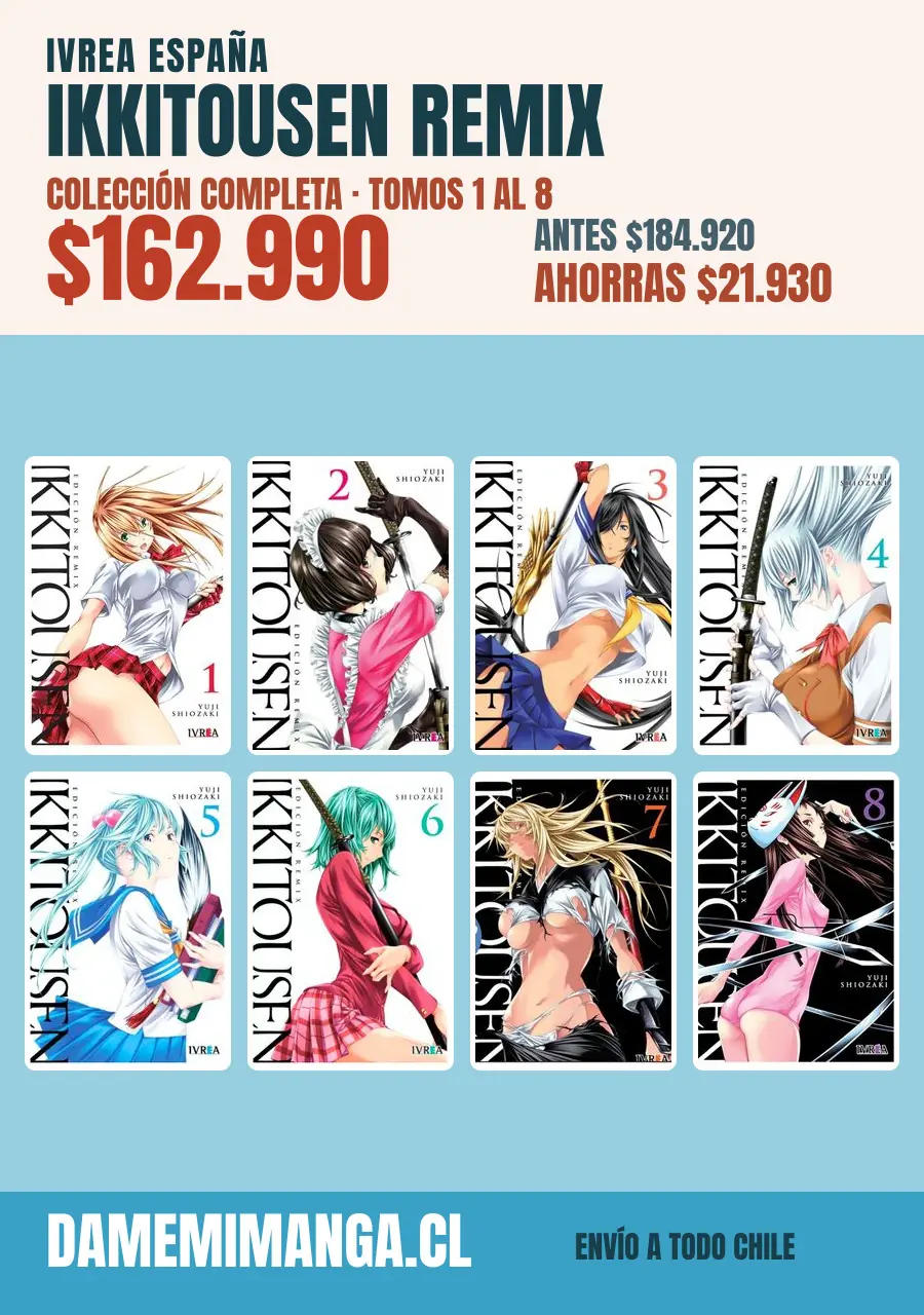 Ikkitousen Remix Colección Completa (8 tomos) – Ivrea España