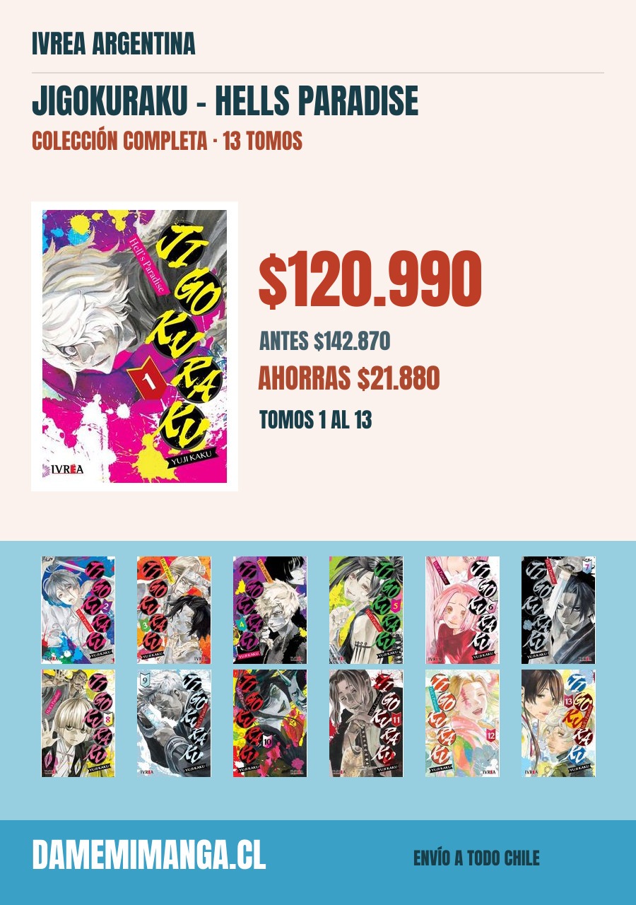 Jigokuraku - Hells Paradise Colección Completa (13 tomos) – Ivrea Argentina
