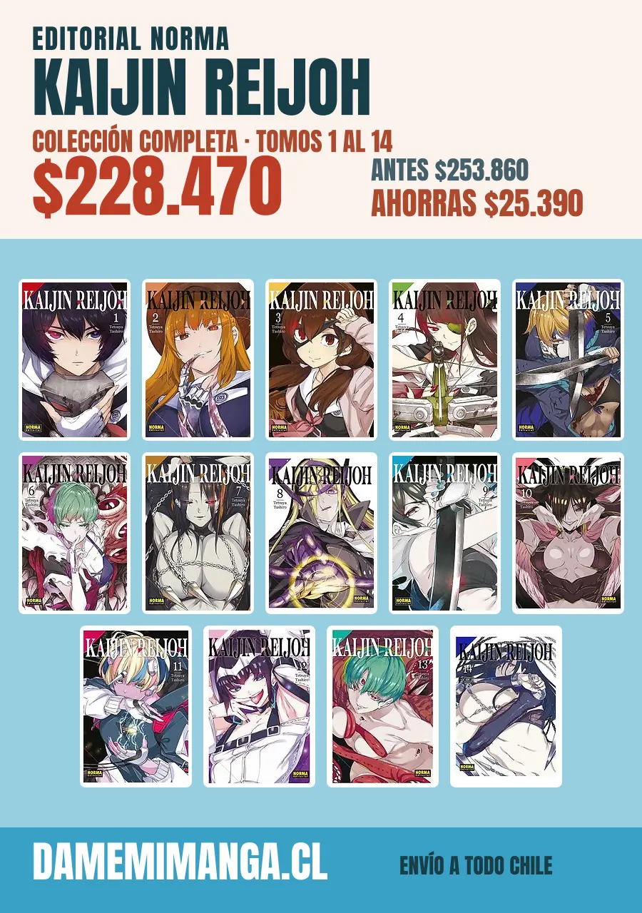 Kaijin Reijoh Colección Completa (14 tomos) – Editorial Norma