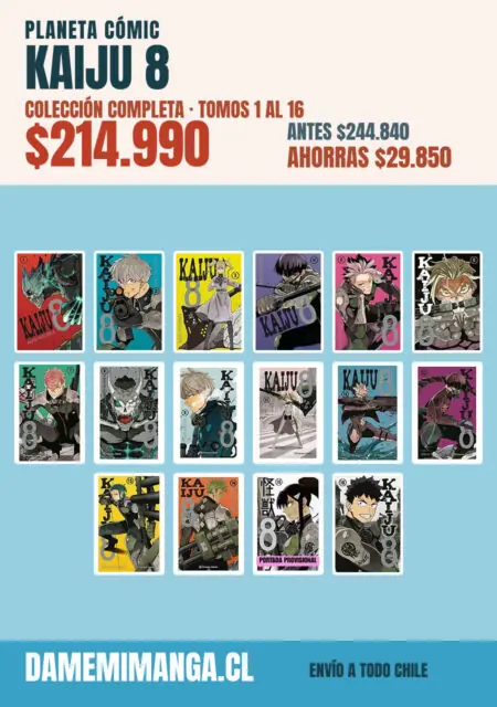Kaiju 8 Colección Completa (16 tomos) – Planeta Cómic