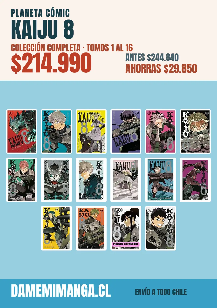 Kaiju 8 Colección Completa (16 tomos) – Planeta Cómic