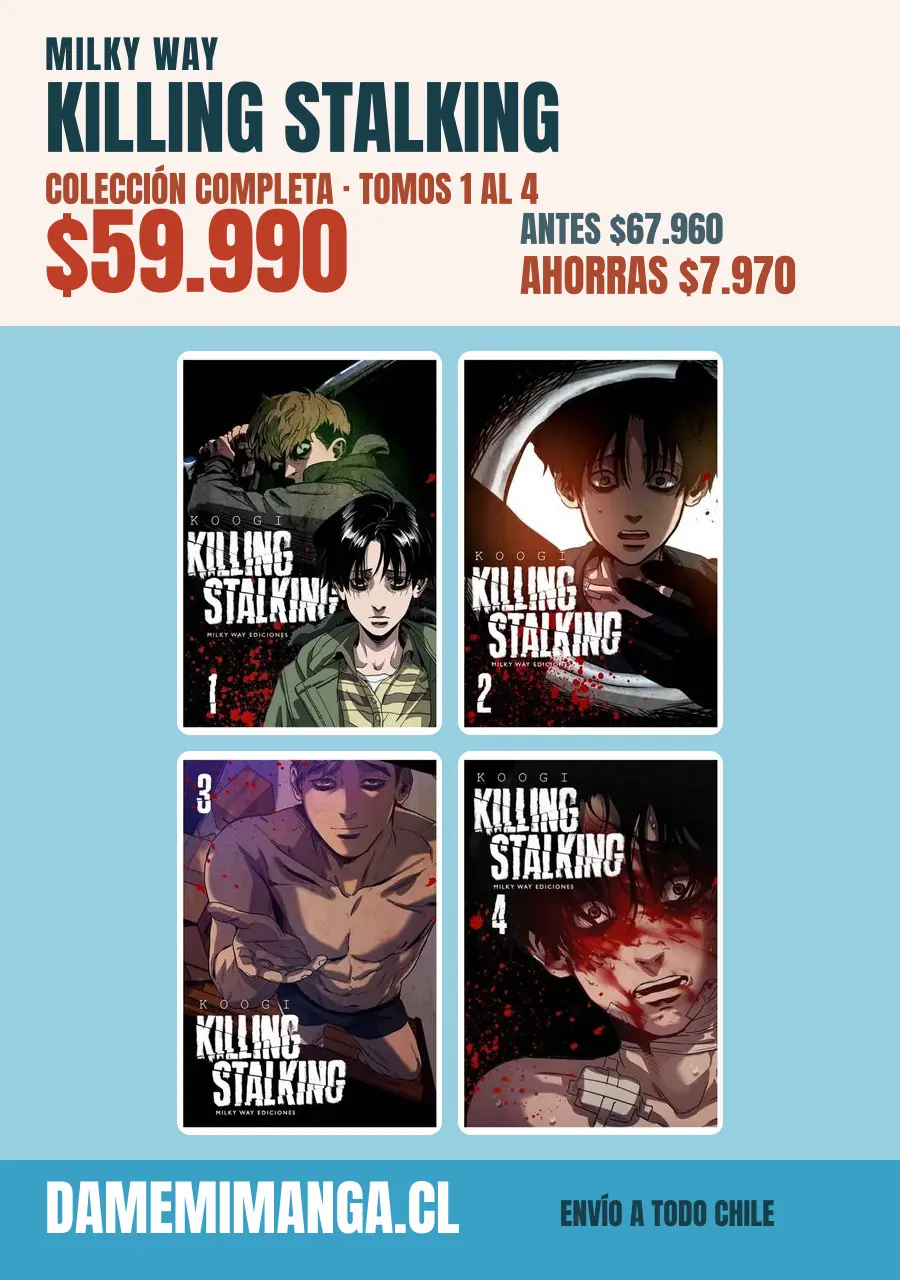 Killing Stalking Colección Completa (4 tomos) – Milky Way
