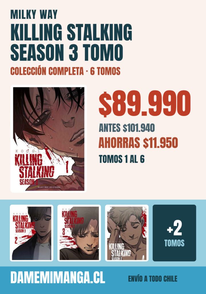 Killing Stalking Season 3 Tomo Colección Completa (6 tomos) – Milky Way