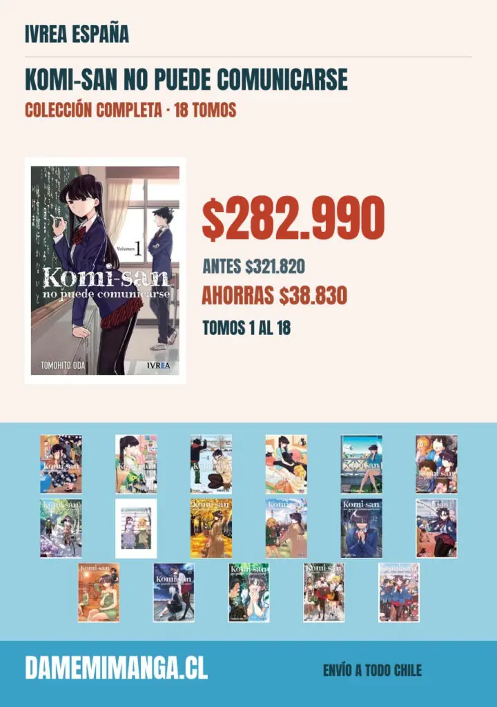 Komi-San No Puede Comunicarse Colección Completa (18 tomos) – Ivrea España