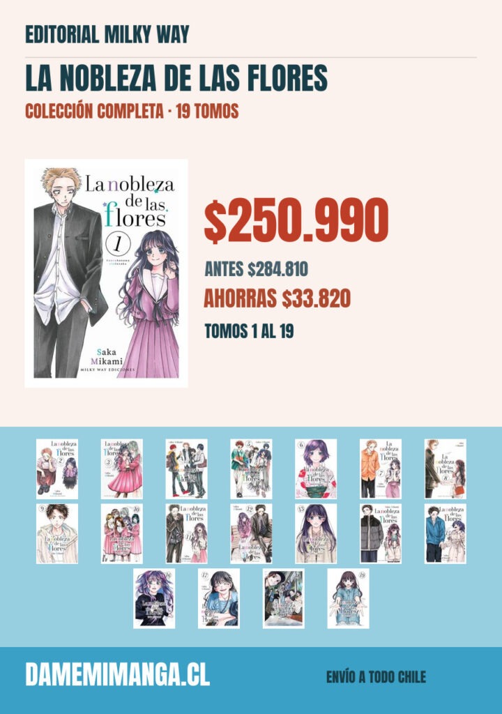 La nobleza de las flores Colección Completa (19 tomos) – Editorial Milky Way
