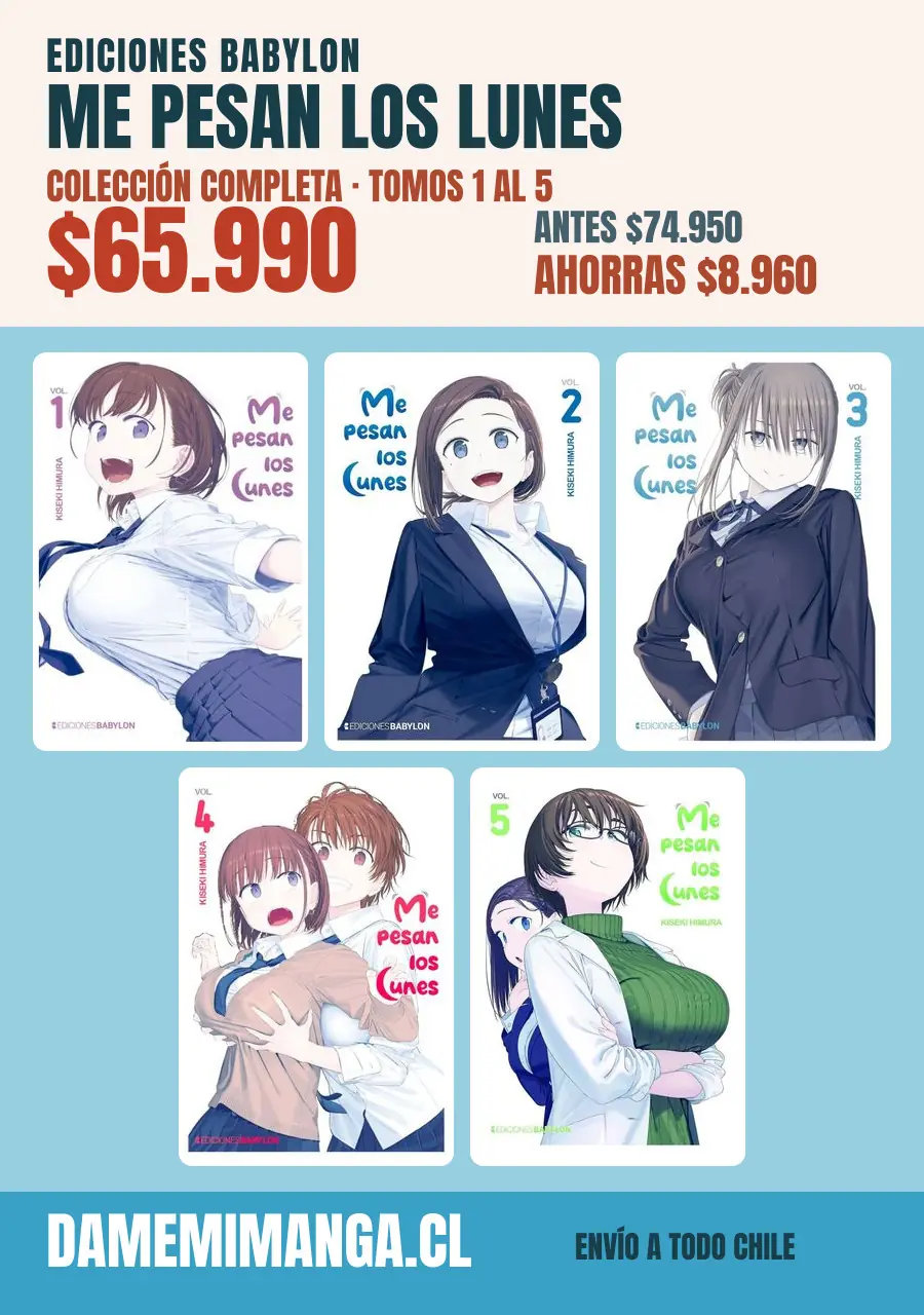 Me pesan los lunes Colección Completa (5 tomos) – Ediciones Babylon