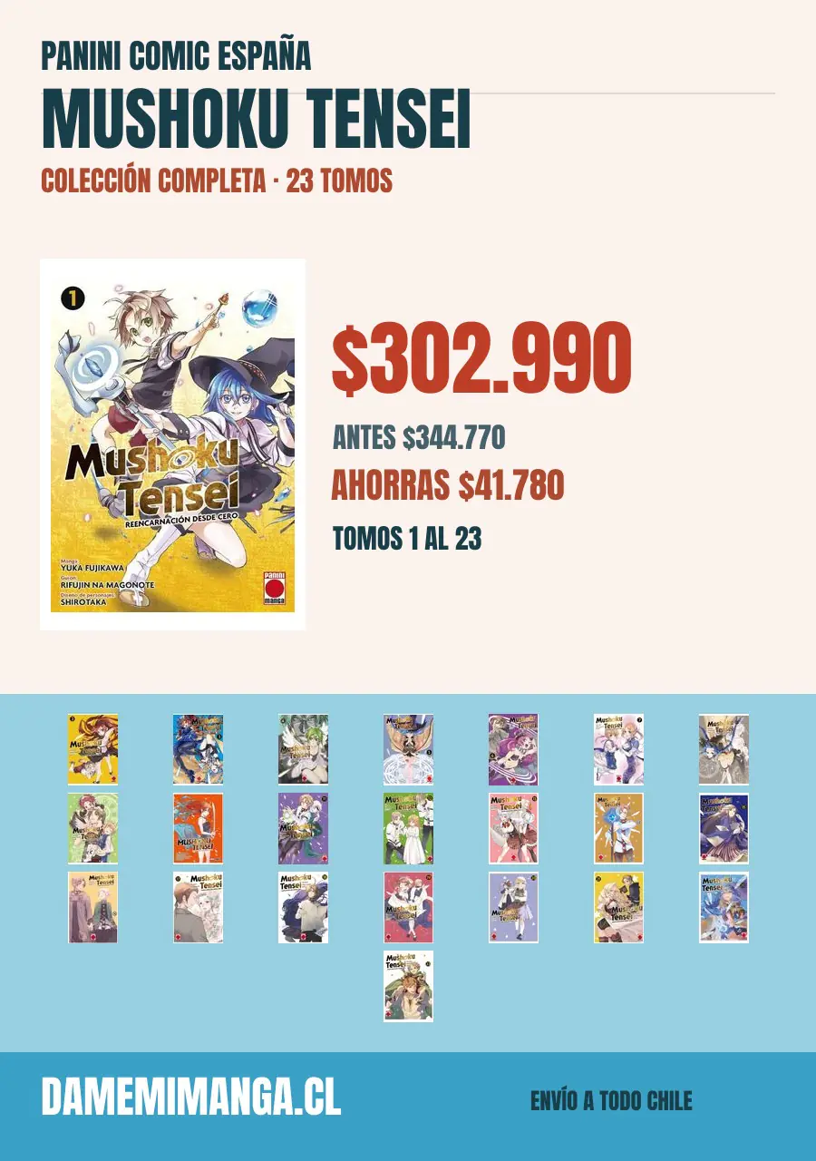 Mushoku Tensei Colección Completa (23 tomos) – Panini Comic España