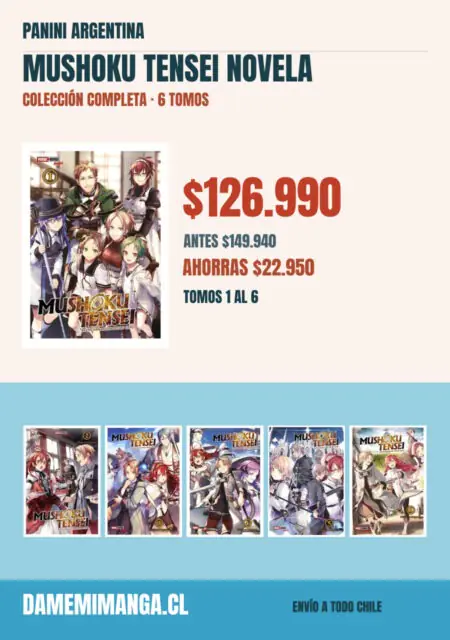 Mushoku Tensei Novela Colección Completa (6 tomos) – Panini Argentina