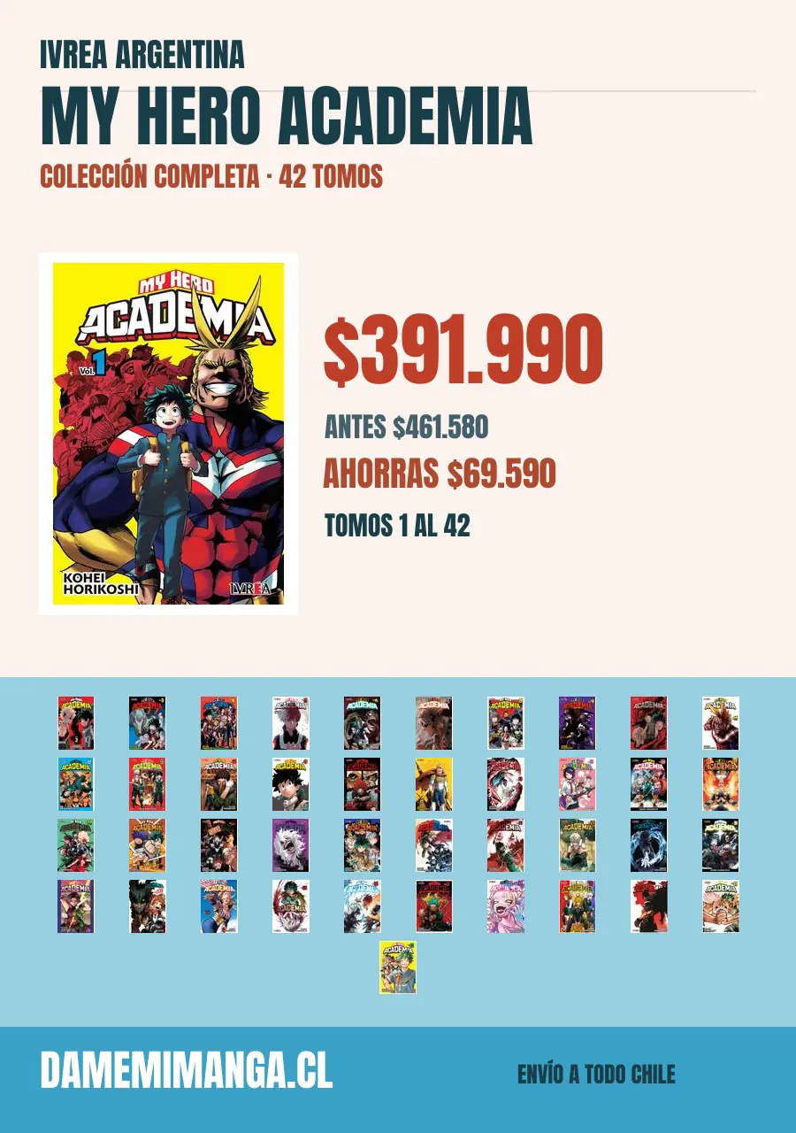 My Hero Academia Colección Completa (42 tomos) – Ivrea Argentina