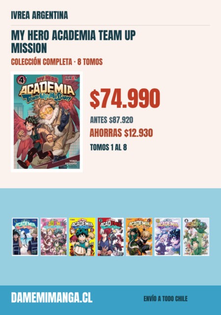 My Hero Academia Team Up Mission Colección Completa (8 tomos) – Ivrea Argentina