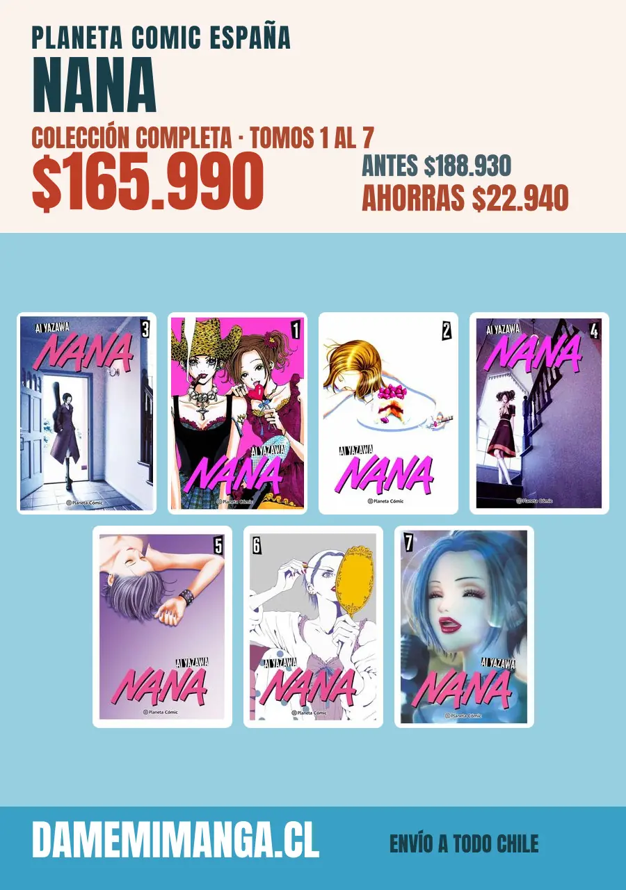 Nana Colección Completa (7 tomos) – Planeta Comic España