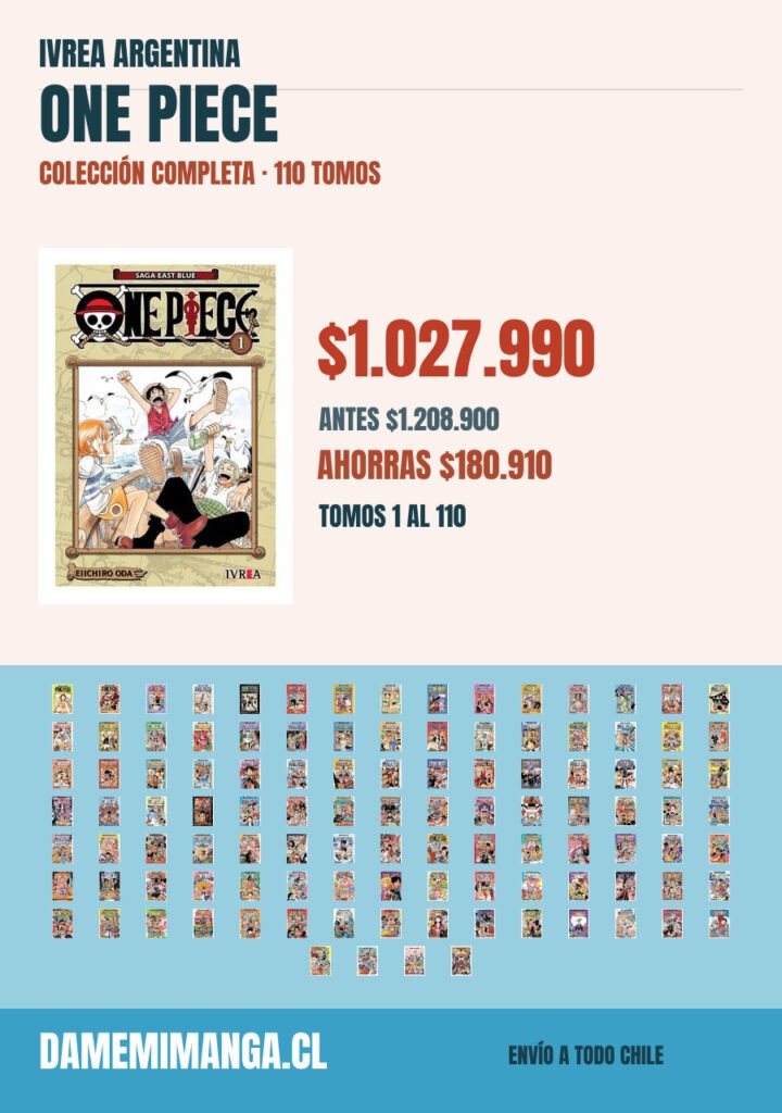 One Piece Colección Completa (110 tomos) – Ivrea Argentina