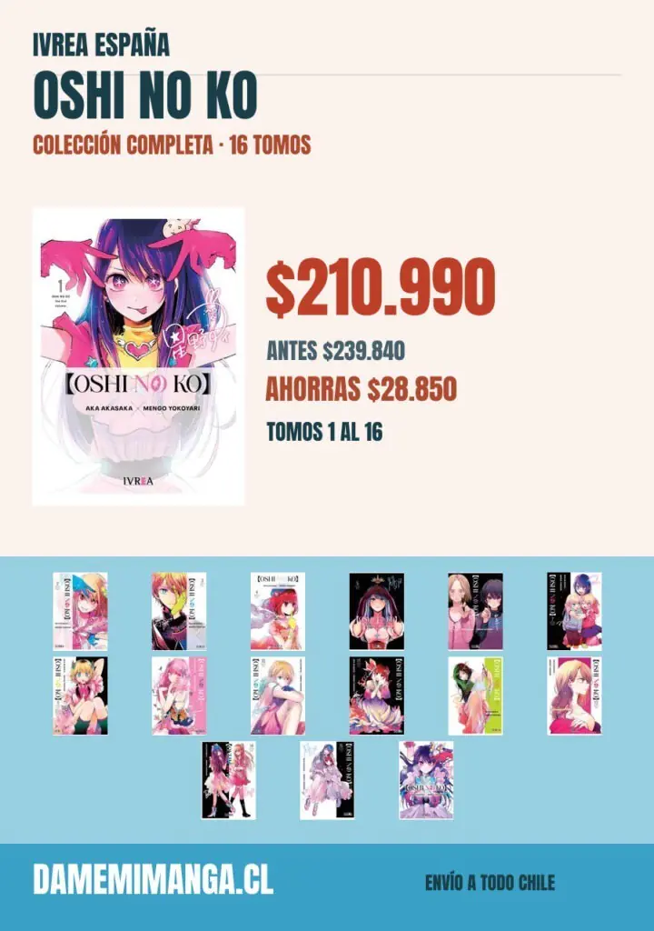 Oshi No Ko Colección Completa (16 tomos) – Ivrea España