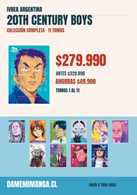20Th Century Boys Colección Completa (11 tomos) – Ivrea Argentina