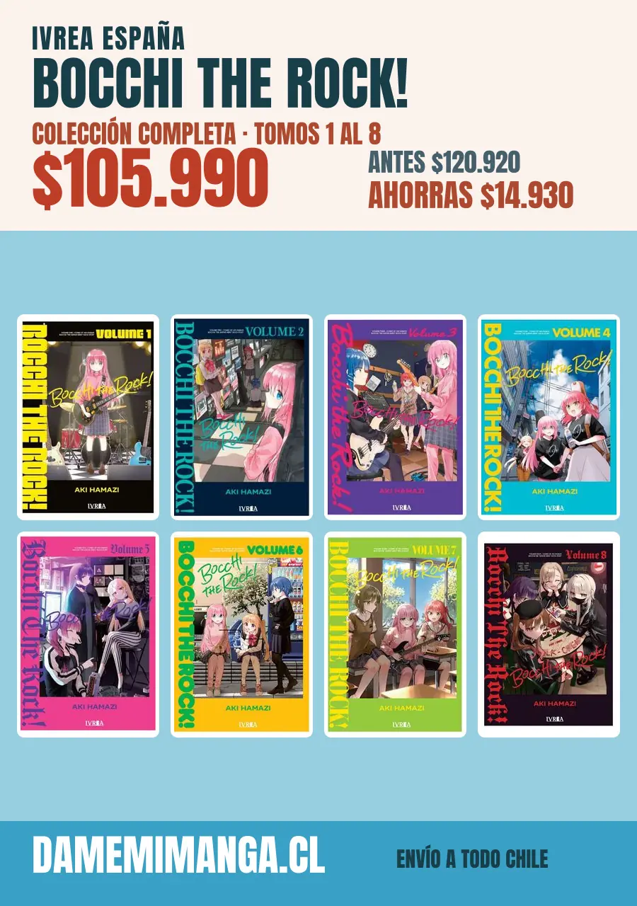 Bocchi the Rock! Colección Completa (8 tomos) – Ivrea España