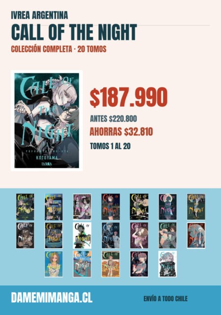 Call of the Night Colección Completa (20 tomos) – Ivrea Argentina