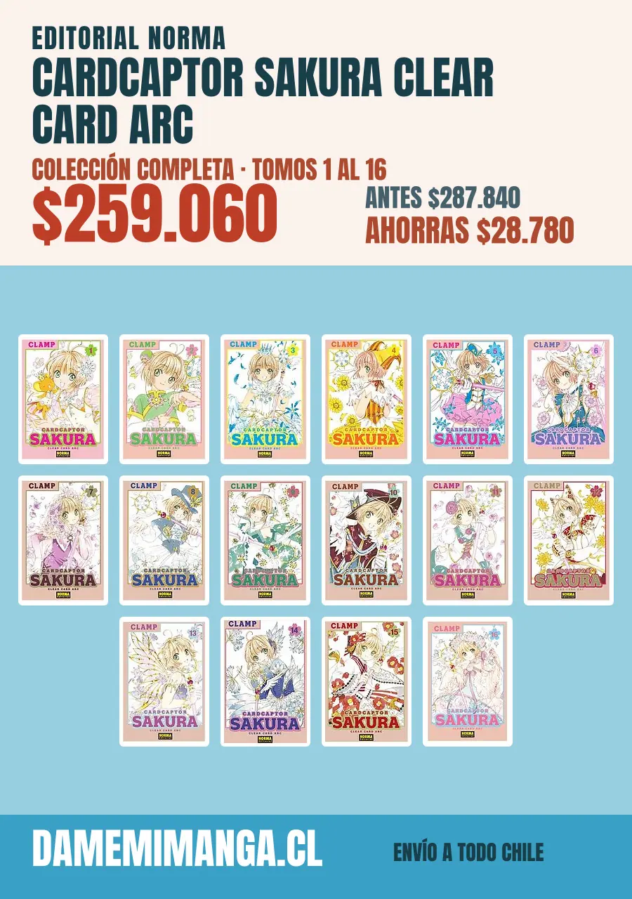 Cardcaptor Sakura Clear Card Arc Colección Completa (16 tomos) – Editorial Norma