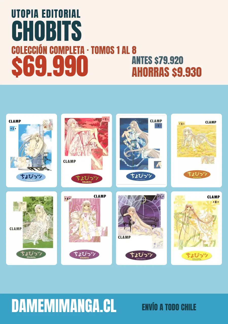 Chobits Colección Completa (8 tomos) – Utopia Editorial