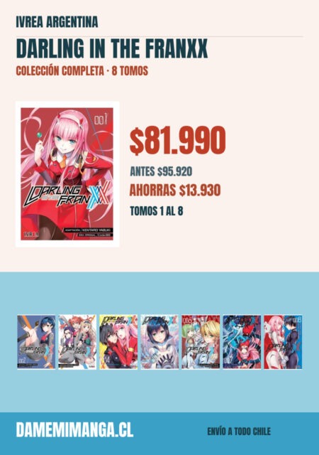Darling In The Franxx Colección Completa (8 tomos) – Ivrea Argentina