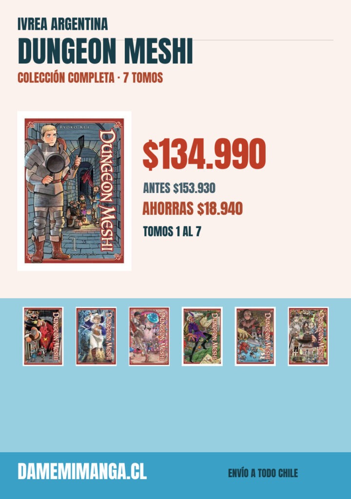 Dungeon Meshi Colección Completa (7 tomos) – Ivrea Argentina