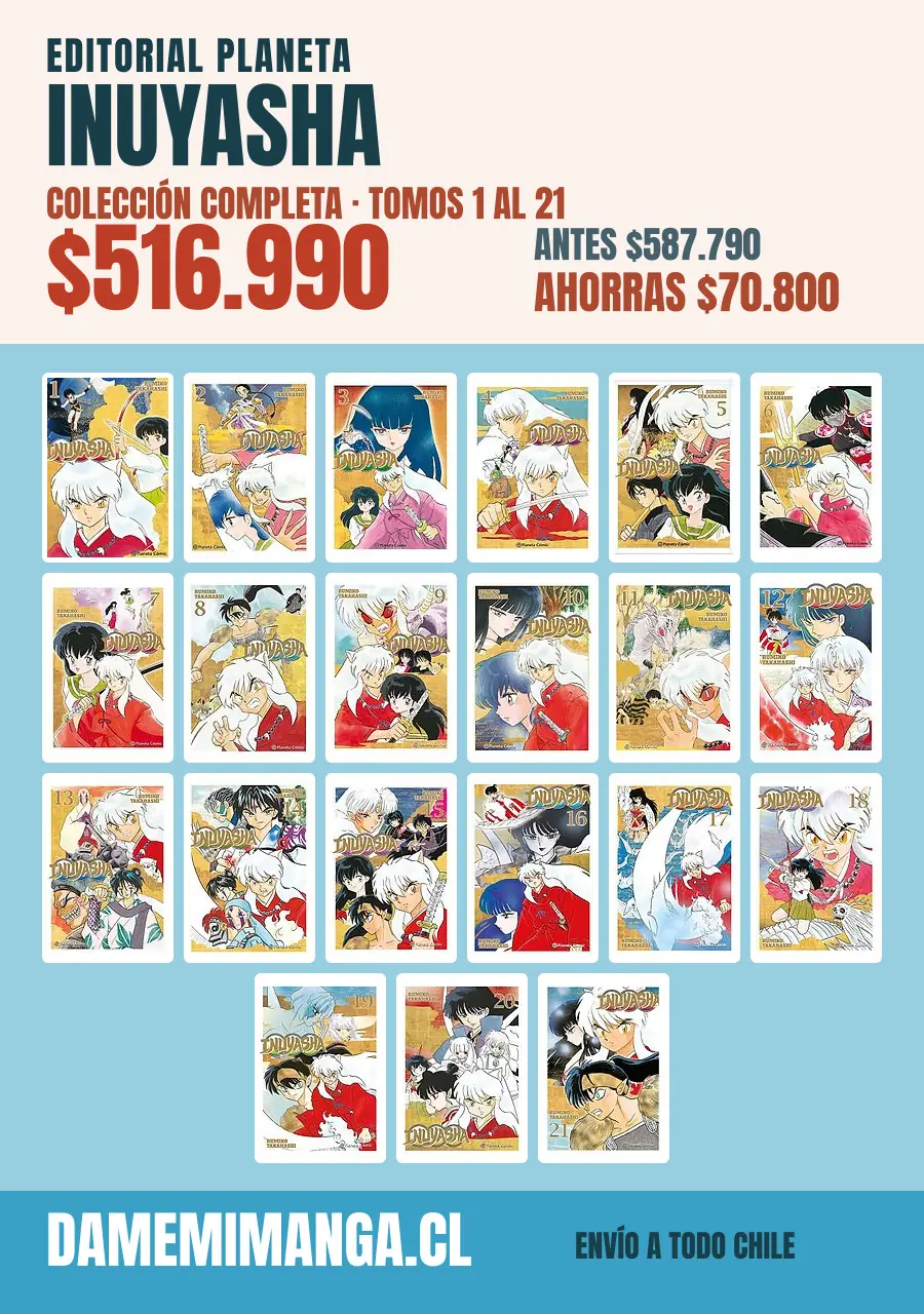Inuyasha Colección Completa (21 tomos) – Editorial Planeta