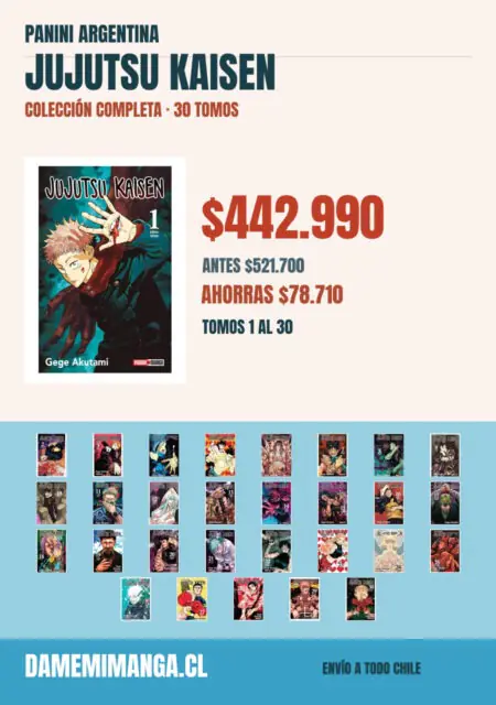 Jujutsu Kaisen Colección Completa (30 tomos) – Panini Argentina