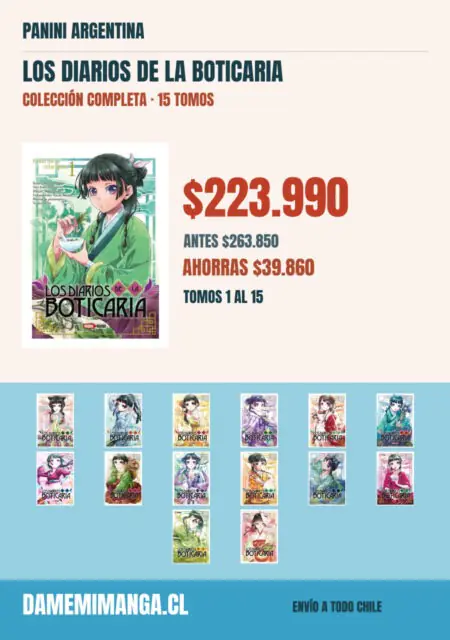 Los diarios de la boticaria Colección Completa (15 tomos) – Panini Argentina