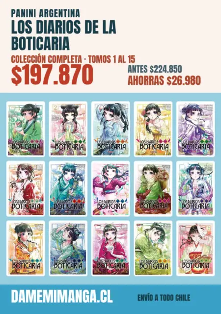 Los diarios de la boticaria Colección Completa (15 tomos) – Panini Argentina