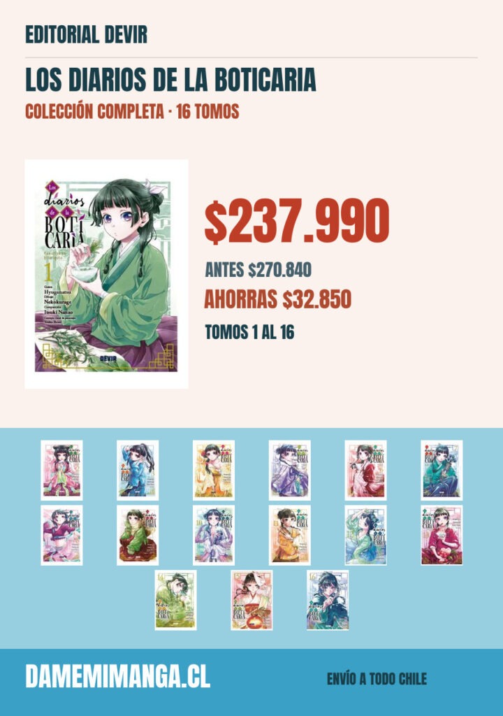 Los diarios de la boticaria Colección Completa (16 tomos) – Editorial Devir