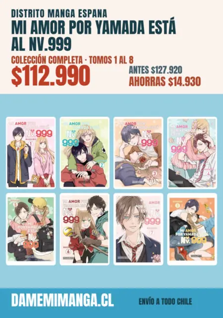 Mi amor por Yamada está al Nv.999 Colección Completa (8 tomos) – Distrito Manga Espana
