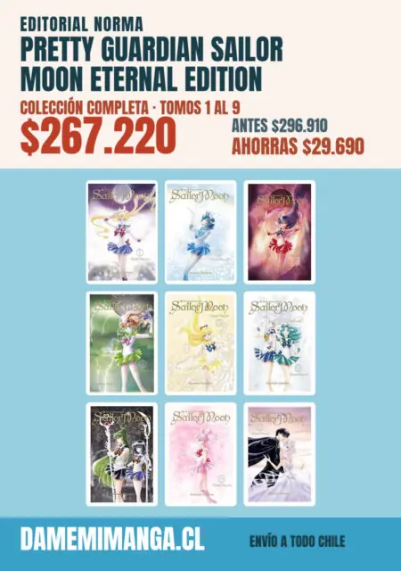 Pretty Guardian Sailor Moon Eternal Edition Colección Completa (9 tomos) – Editorial Norma