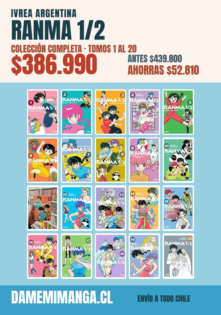 Ranma 1/2 Colección Completa (20 tomos) – Ivrea Argentina