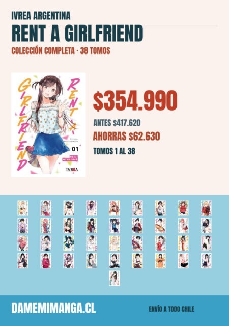 Rent a Girlfriend Colección Completa (38 tomos) – Ivrea Argentina