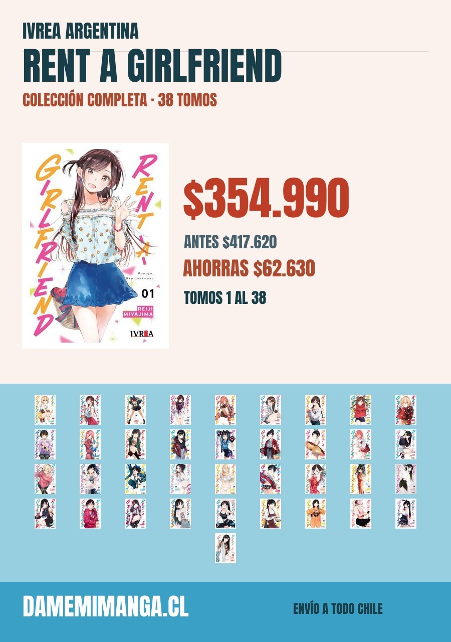 Rent a Girlfriend Colección Completa (38 tomos) – Ivrea Argentina