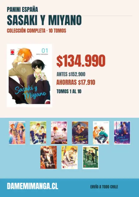Sasaki y Miyano Colección Completa (10 tomos) – Panini España